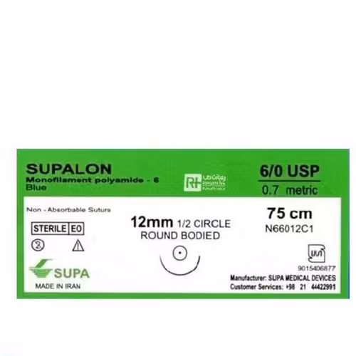 نخ جراحی نایلون 6-0 راند
