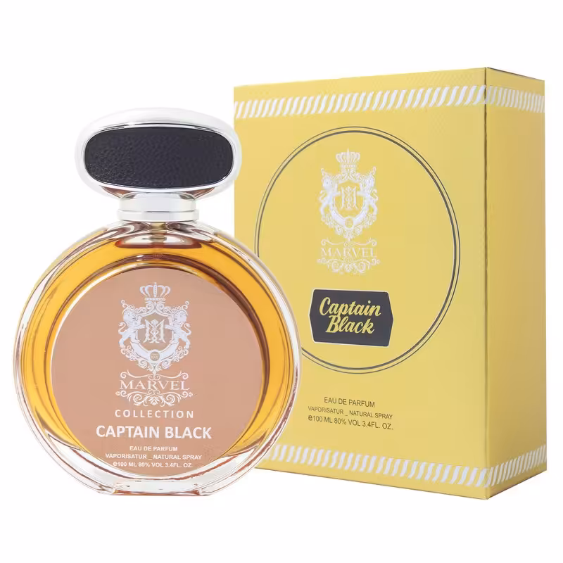 ادکلن مردانه مارول مدل کاپیتان بلک captain Black حجم 100میل