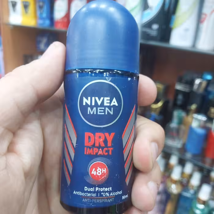 مام رول ضد تعریق نیوا اصلی دو لیبل شیشه خارجی ساخت آلمان مدل DRY IMPACT 