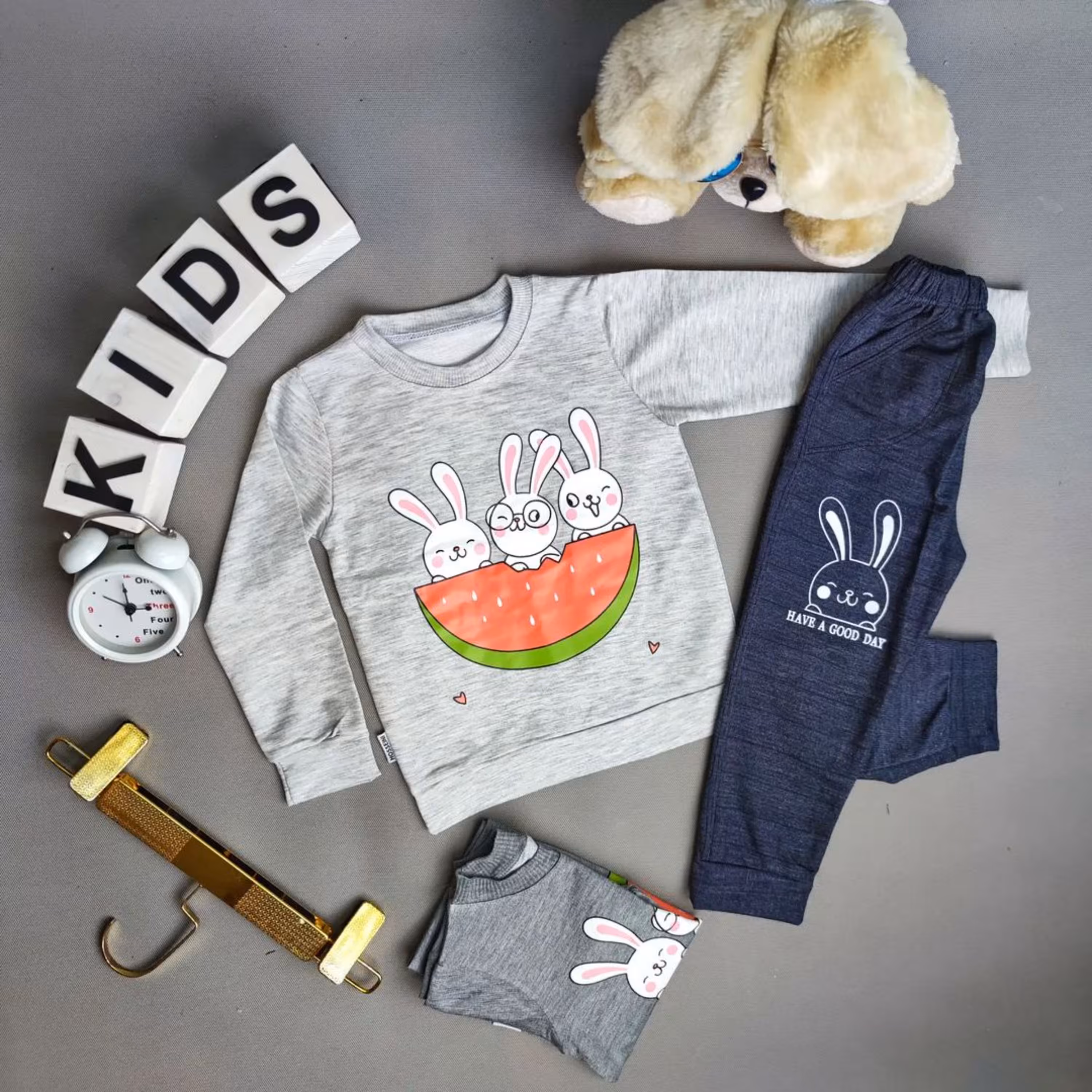 بلوز شلوار سه خرگوش کد کالاJK1099