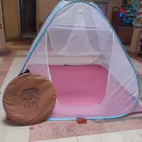 پشه بندمسافرتی 8نفره تورحریرریزبافت کف ضدتعریق