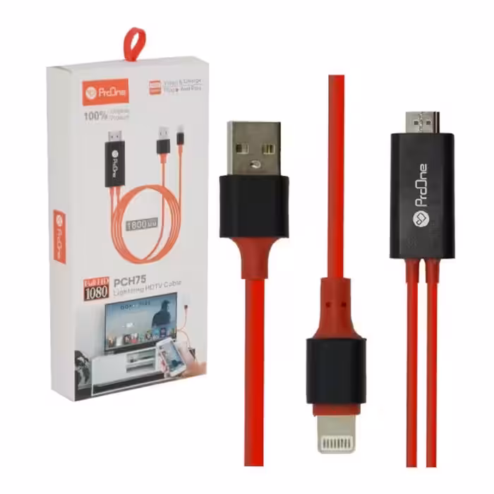 کابل MHL انتقال تصویر آیفون به تلویزیون پرووان مدل PCH75