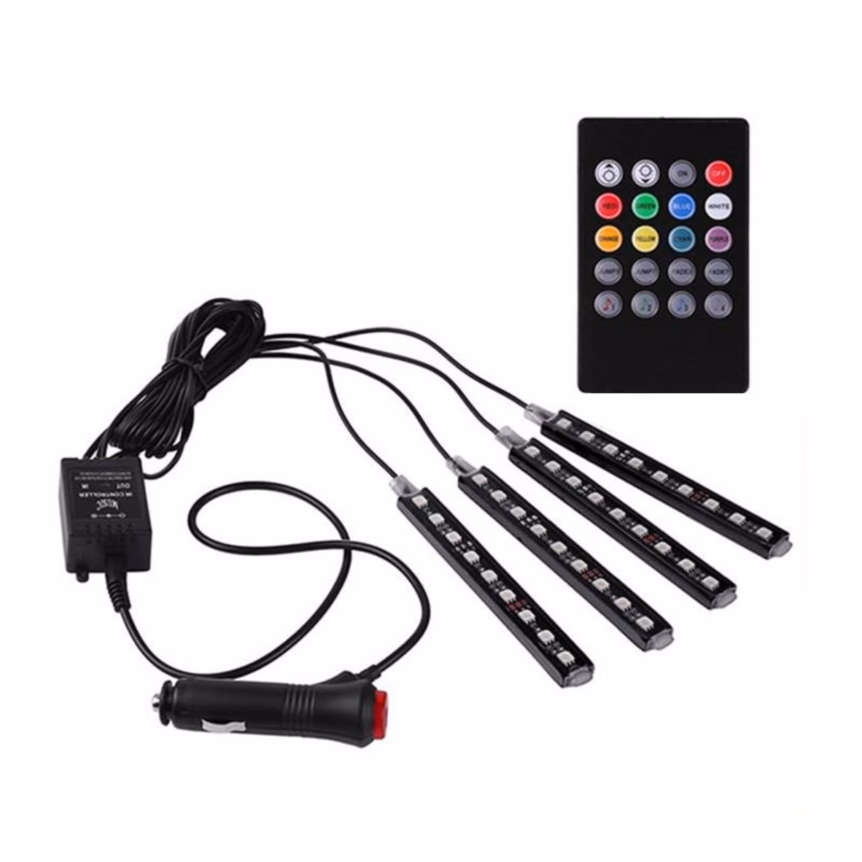 کیت کنترلی نورپردازی فضایی خودرو  (ارسال رایگان)