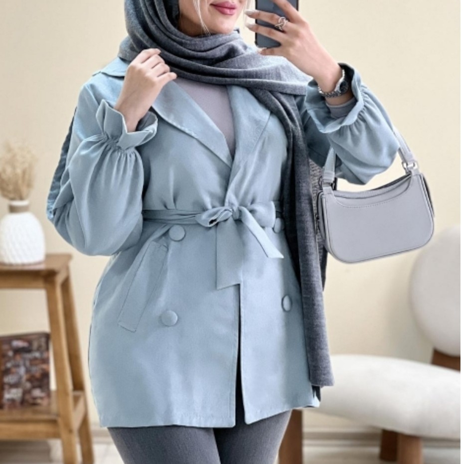 مانتو سوییت یقه انگلیسی زنانه جنس سوییت بهاره