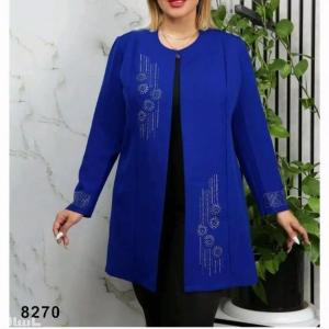 مانتو کتی زنانه مجلسی نگین آبشاری سایزبزرگ8268