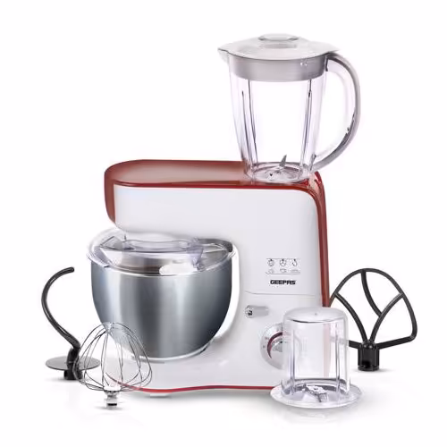 همزن  5 لیتری کاسه دار و غذاساز  چند کاره ، حرفه ای جیپاسGSM43011

