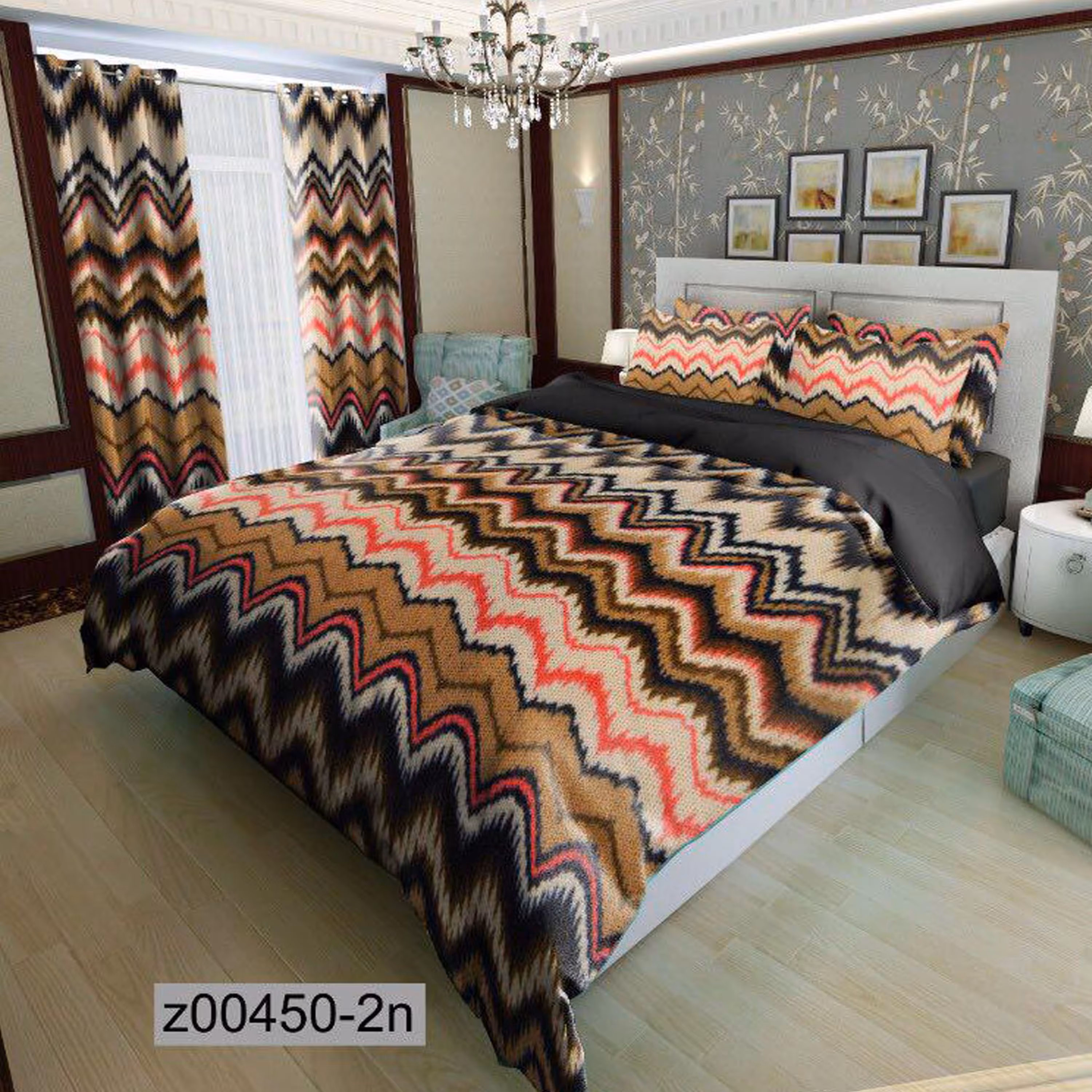 سرویس روتختی 1 نفره تنسل چاپی برندترک لند (Turk Land)  کد z 450