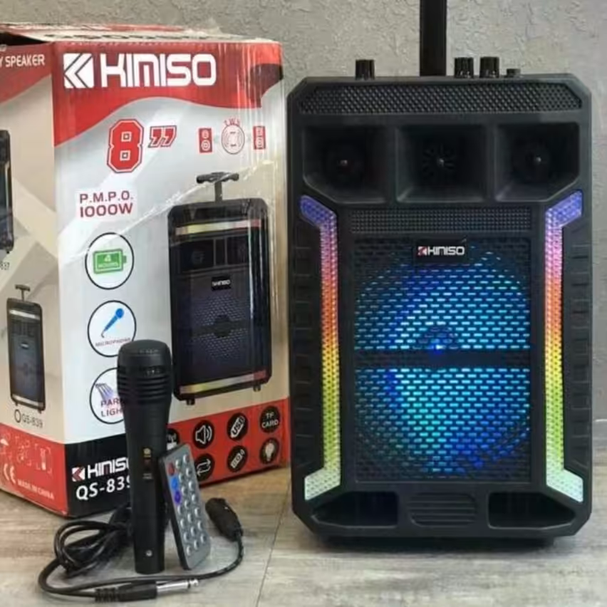 اسپیکر چمدانی همراه کیمیسو مدل qs-837 در فروشگاه لوازم جانبی مارکو