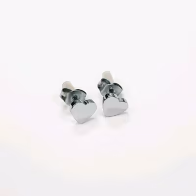 گوشواره گلگوش استیل قلبی ، مناسب استفاده دائم روزانه