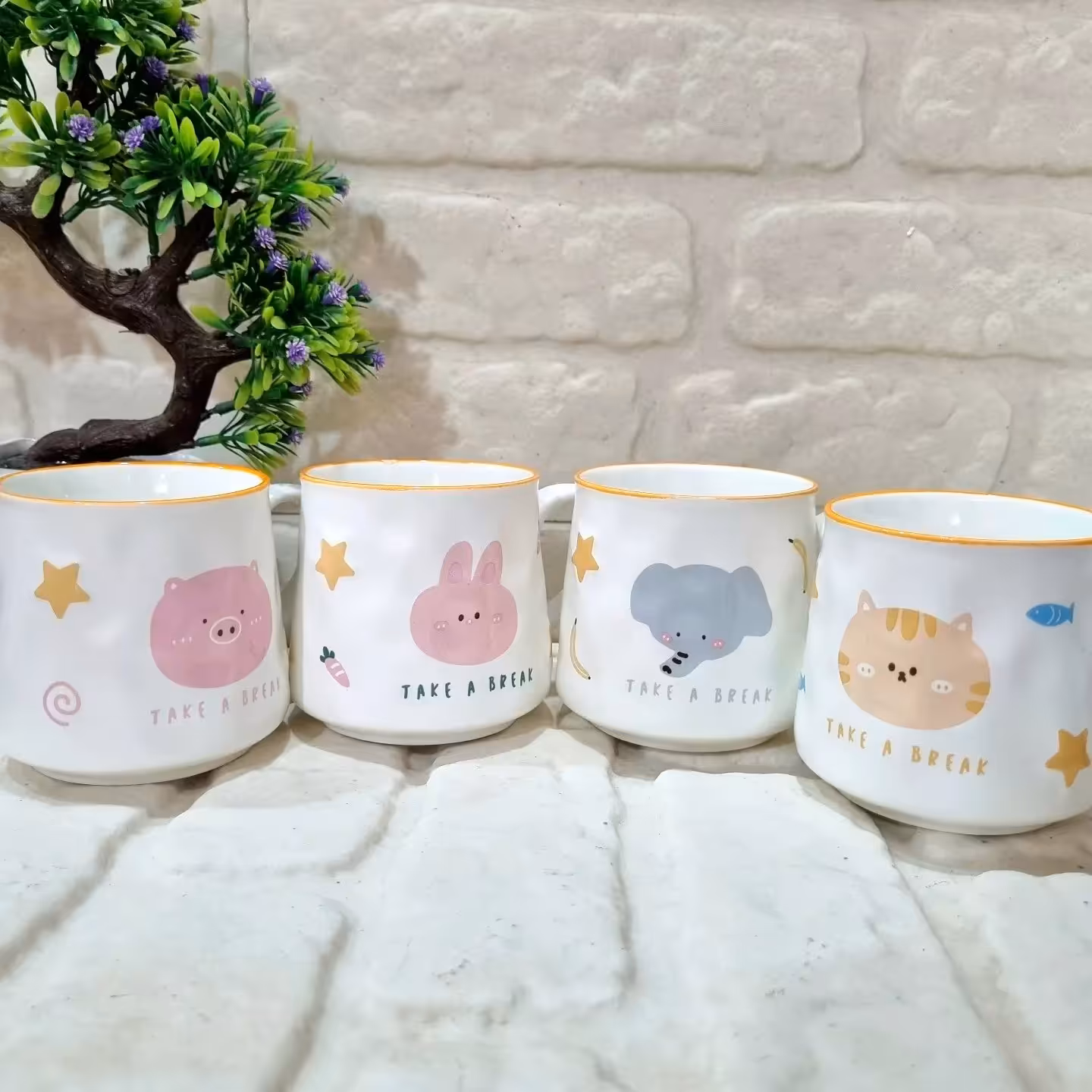 ماگ دسته دار طرح حیوانات