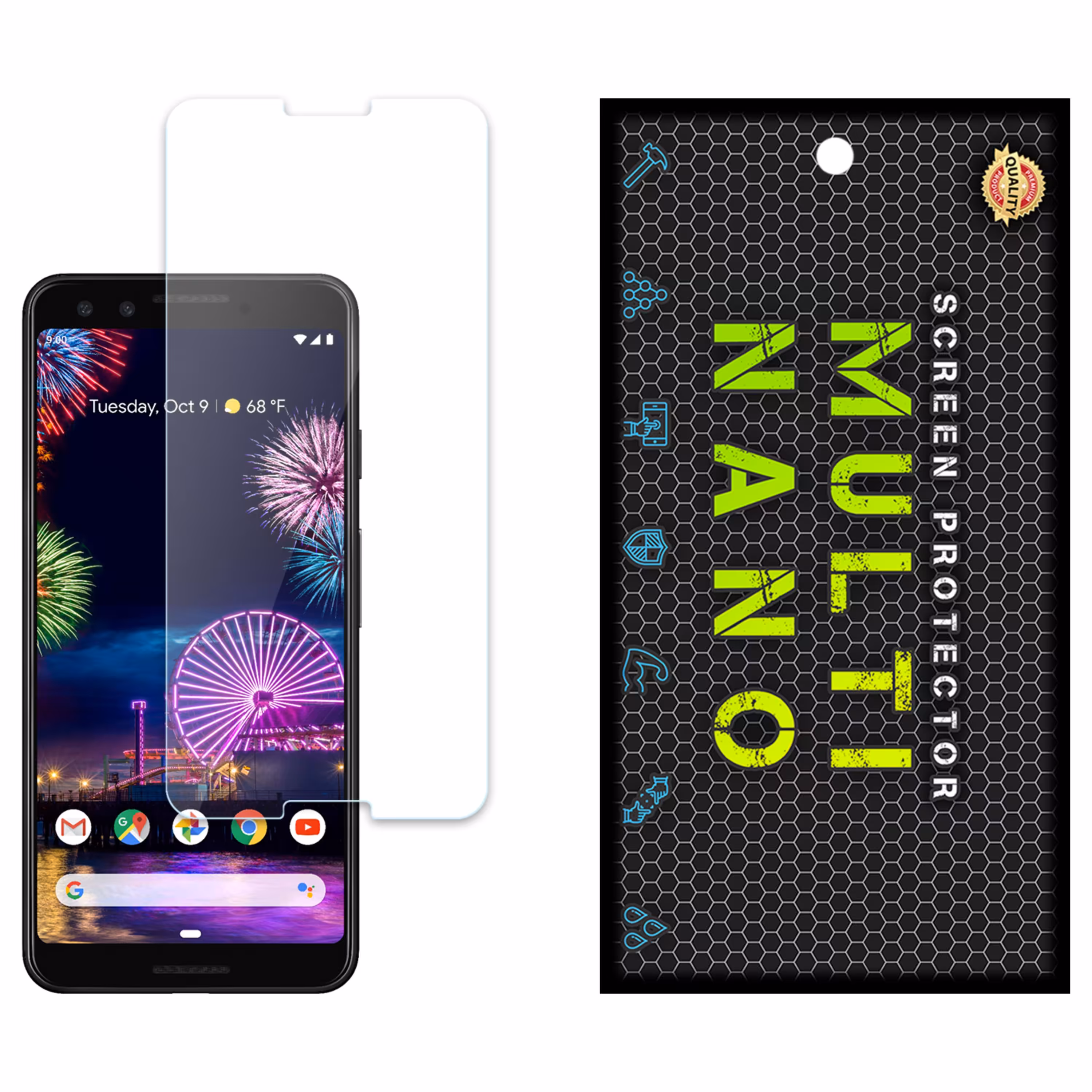 محافظ صفحه نمایش MultiNano مدل X-S1N مناسب برای موبایل  گوگل Pixel 3