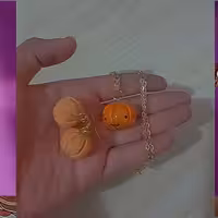 نیم ست گوشواره و گردنبند کدو 