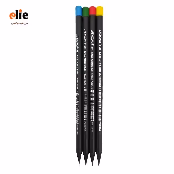 مداد مشکی وک سری Black wood بسته 4 عددی