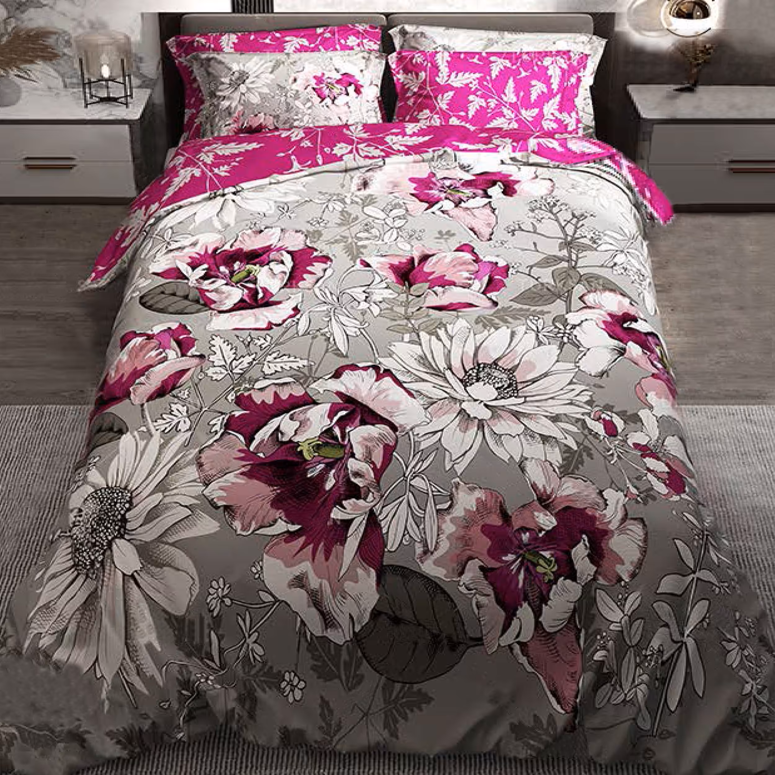 سرویس خواب ترکسان  کد T53  یک نفره 4 تکه دو رو طرحدار 