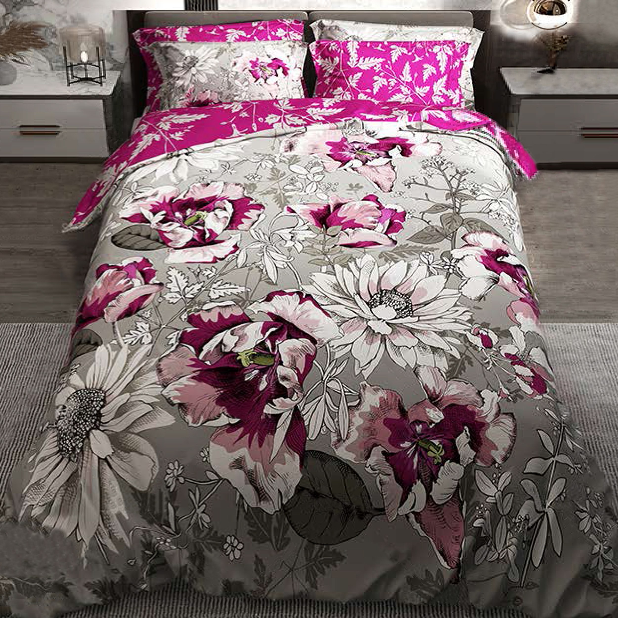 سرویس خواب ترکسان  کد T53  یک نفره 4 تکه دو رو طرحدار