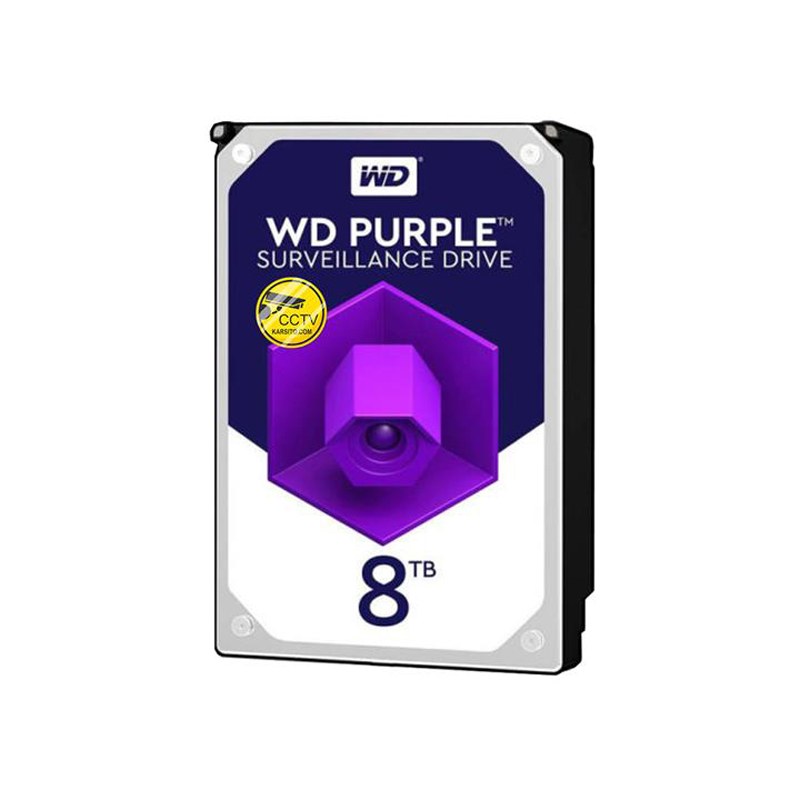 هارددیسک اینترنال وسترن دیجیتال مدلPurple ظرفیت 8 ترابایت گارانتی 12 ماه شرکتی