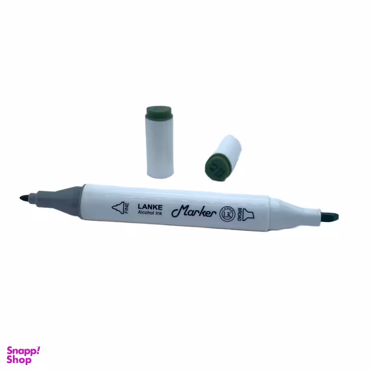 ماژیک راندو دو سر لانک کد 43 رنگ Deep Olive Green