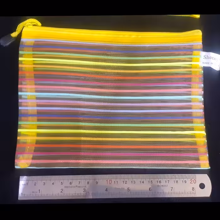 جامدادی و کیف آرایش جنس توری راه راه