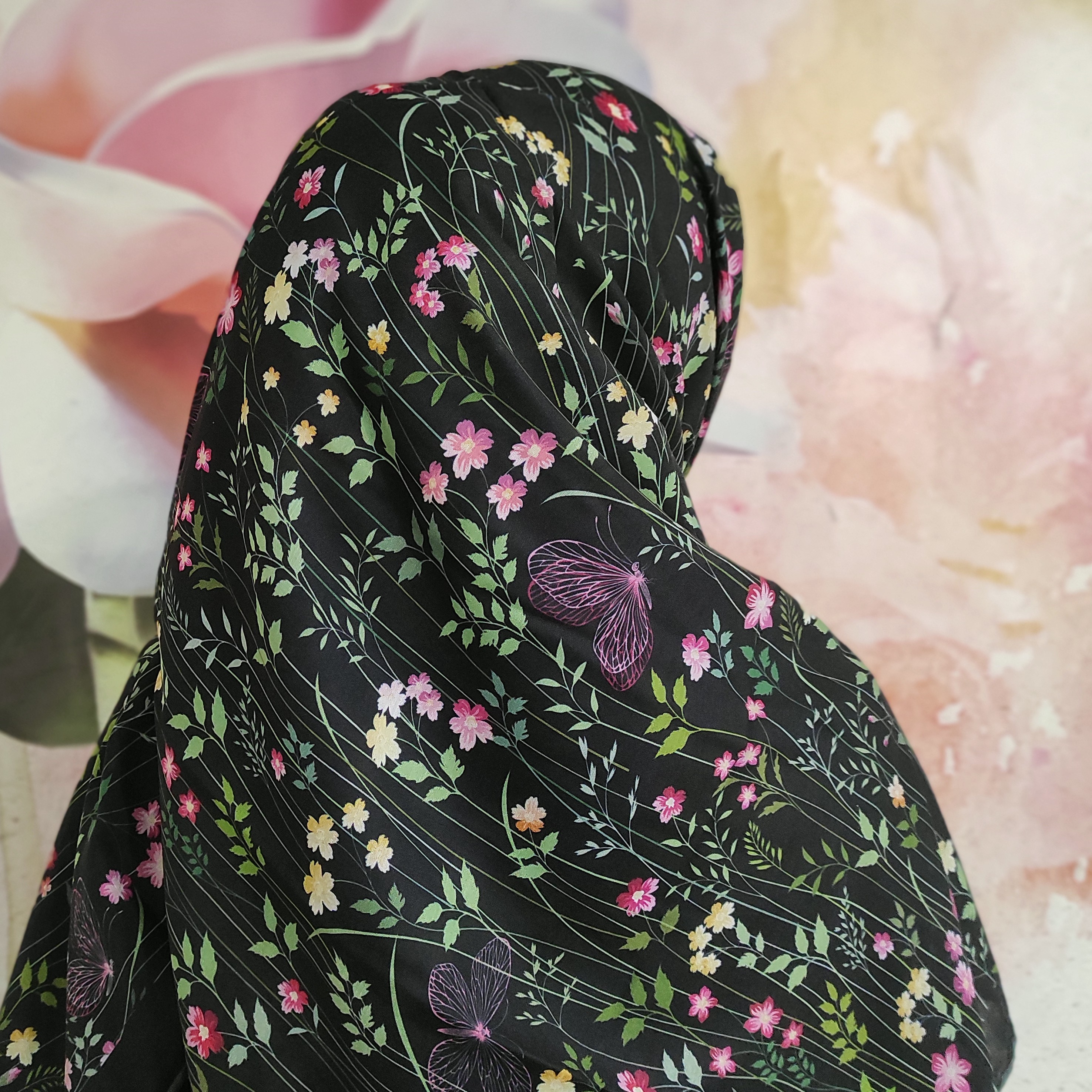 روسری گل ریسه نخی سوپرنخ