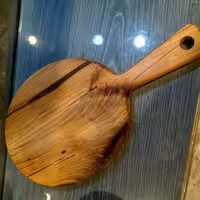 تخته کار یا تخته گوشت  چوبی دسته دار