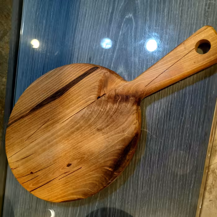 تخته کار یا تخته گوشت  چوبی دسته دار