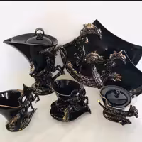 چای خوری همراه با کیک خوری اسب برجسته(وارداتی)پسکرایه