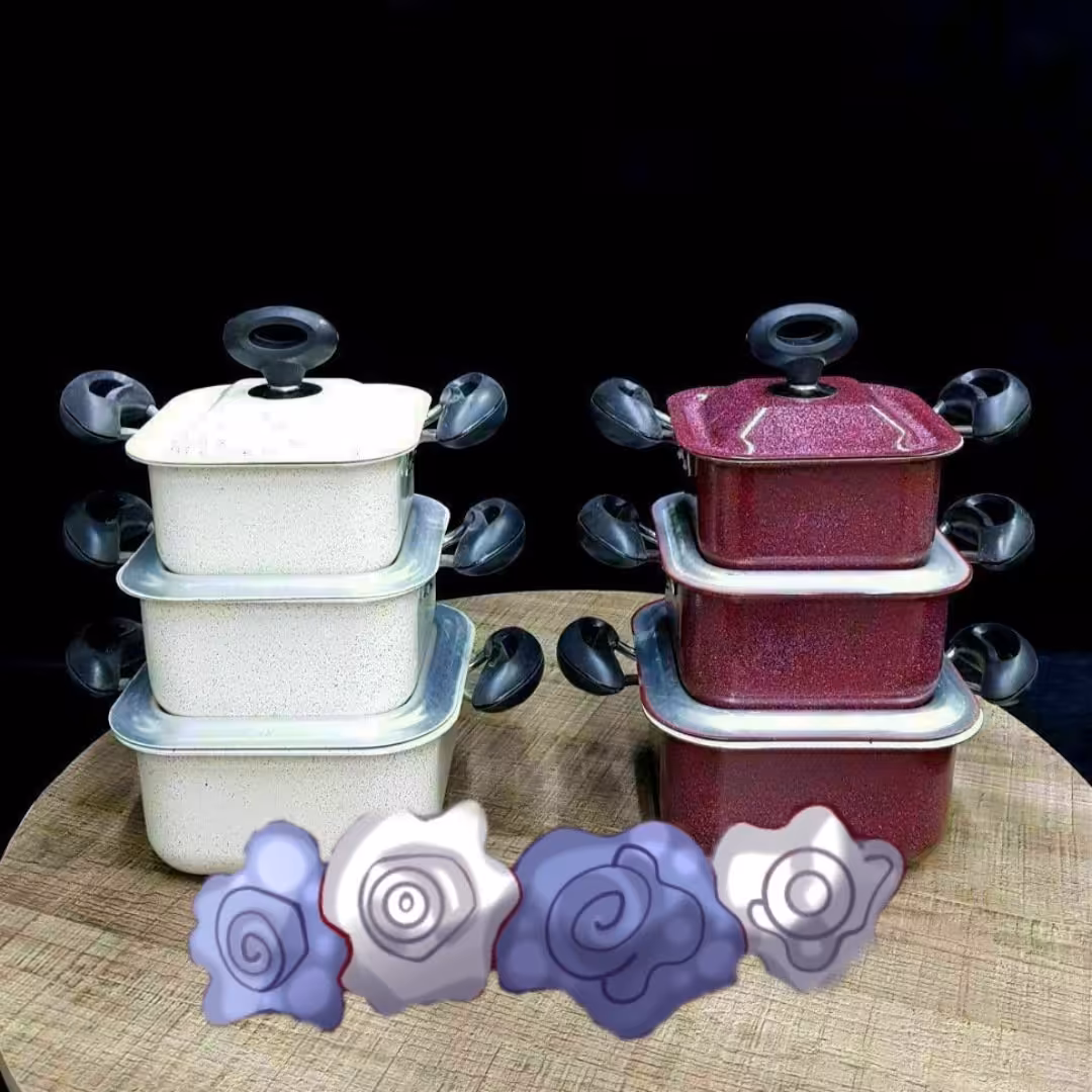 3 قابلمه مربع کوچک