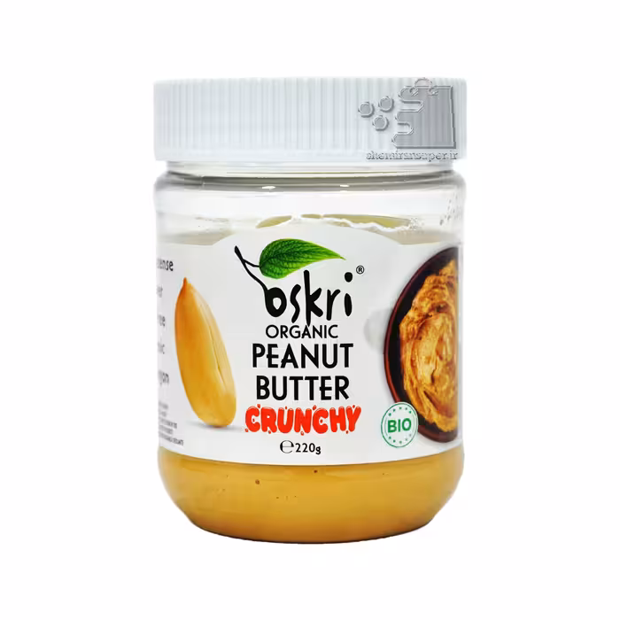 کره بادام زمینی کرانچی ارگانیک 220 گرم اوسکری - oskri