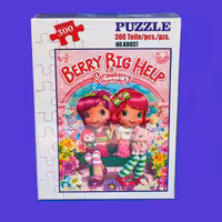 پازل ساختنی 300 قطعه کینگ مدل دختر توت فرنگی