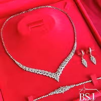 سرویس جواهری نقره زیبا