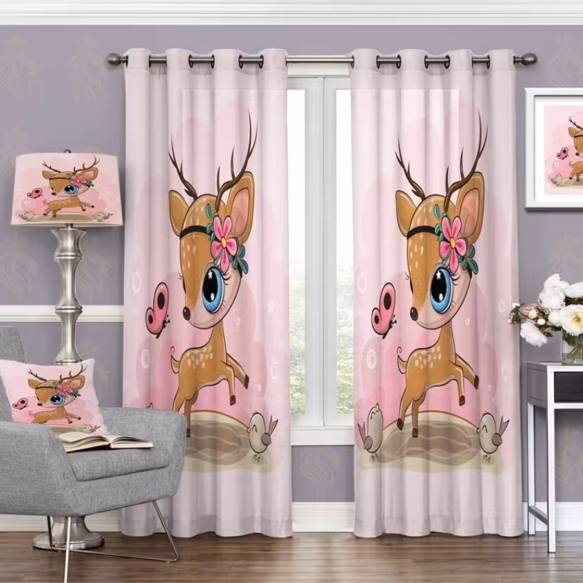 پرده چاپی  پانچ  اتاق کودک کد 893