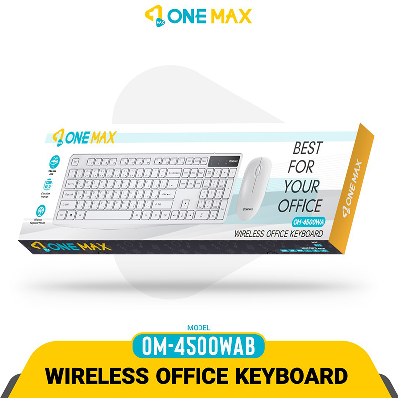 کیبورد و ماوس بی سیم وان مکس مدل OM-4500WA | ژیوار مارکت - لپتاپ استوک، لوازم جانبی موبایل و کامپیوتر