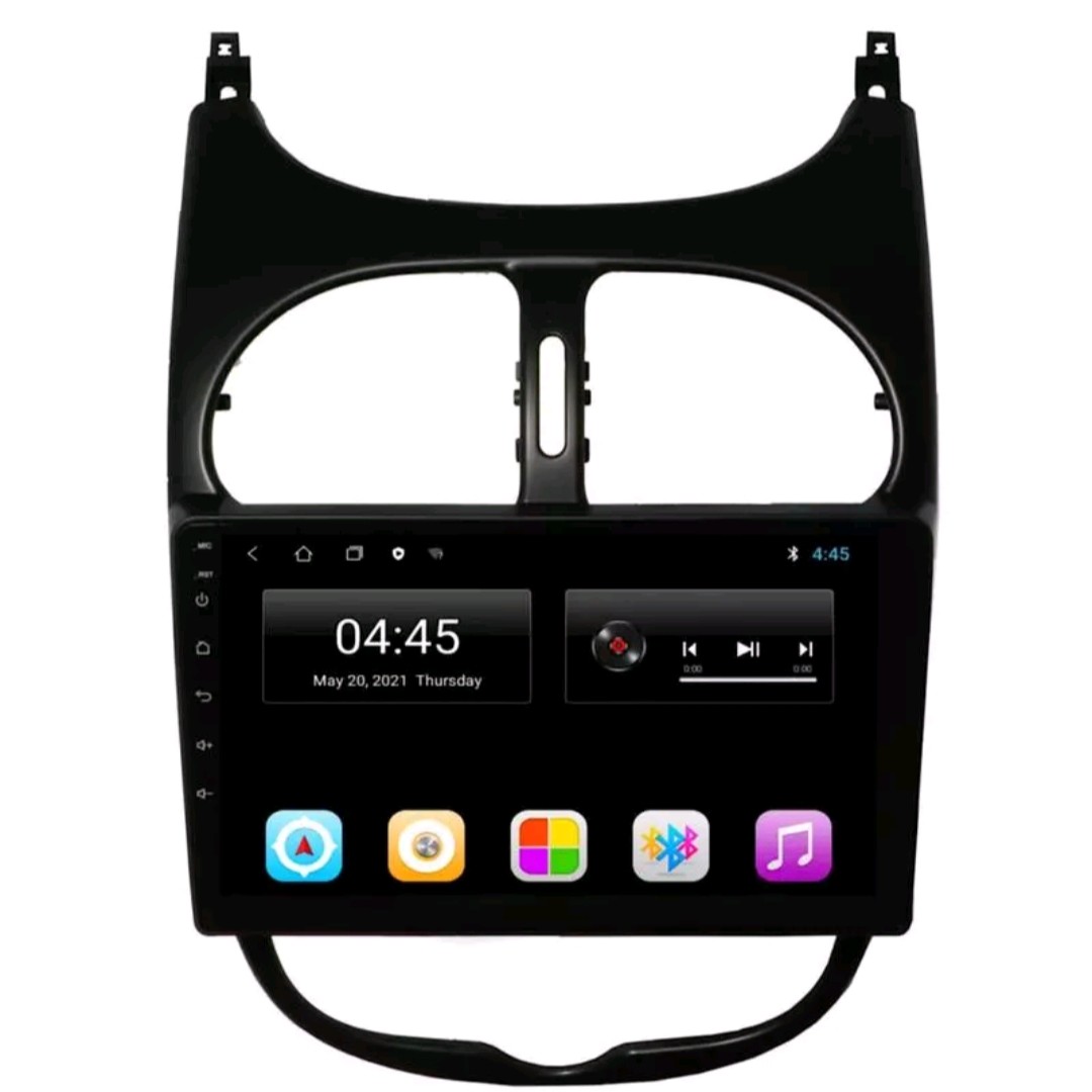 مانیتور اندروید فابریک پژو 206  رام 1حافظه 32