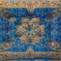 پشتی ترمه قابدار طرح افشاری  سایز بزرگ بافت هشت رنگ (یک عدد)