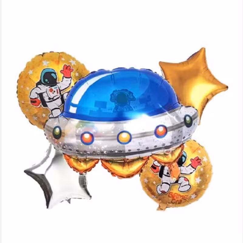 بادکنک فویلی فضانورد - بادکنک 5 تکه سفینه فضانورد