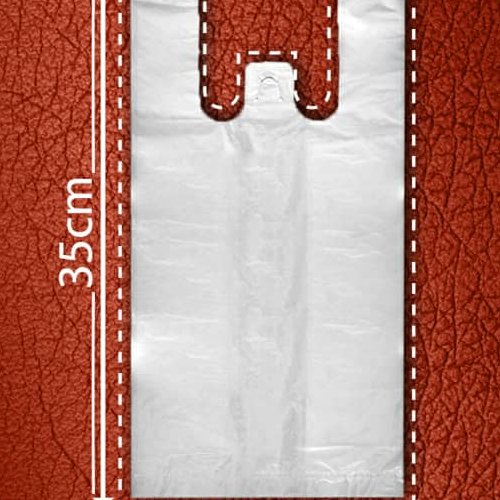 نایلکس دسته دار شفاف درجه یک سایز 2535 (کیسه 10 کیلو)