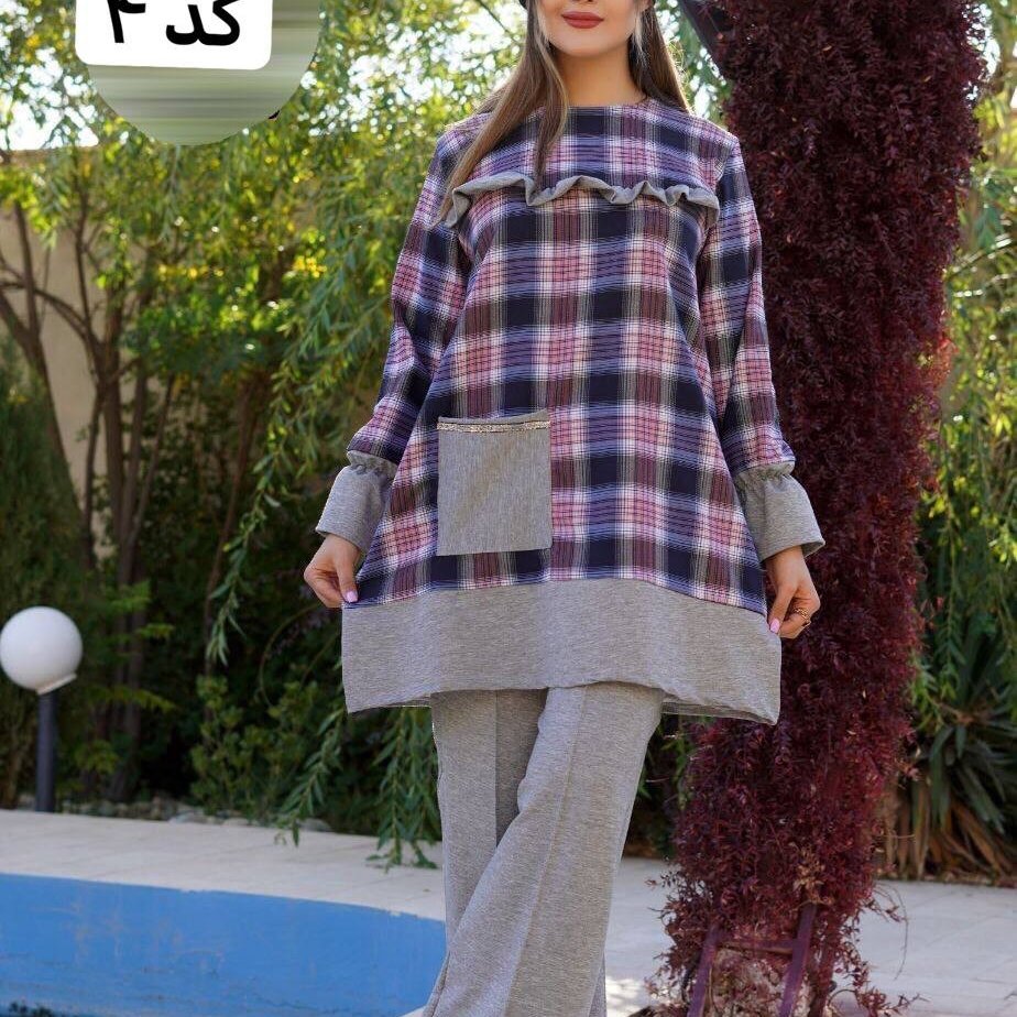 نام : تونیک شلوار جیبدار سینه چیندار