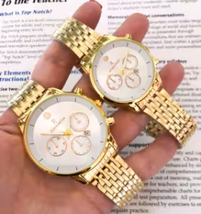 ساعت ست رومانسون طلایی