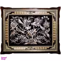 تابلو خاتم و قلمزنی طرح گل و مرغ مدل 474387