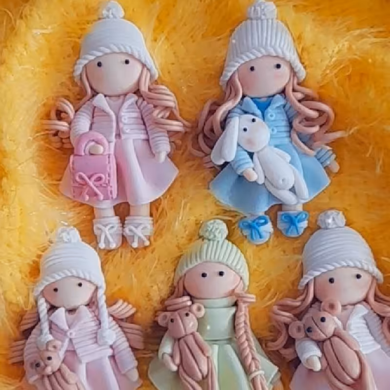 مگنت عروسک خمیری تکی