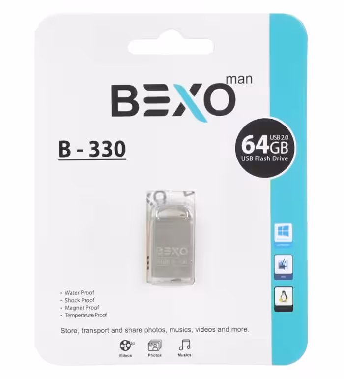 فلش مموری بکسو مدل B-330 USB 2.0 ظرفیت 64 گیگابایت