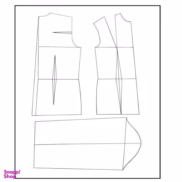 الگو خیاطی بالاتنه آستین شلوار و دامن زنانه متد مولر کد 2 سایز 38 مجموعه 4 عددی