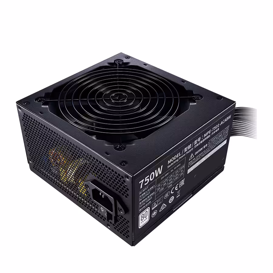 قیمت و خرید پاور کامپیوتر 750 وات کولرمستر مدل MWE 750 WHITE 230V-V2 | یاس ارتباط