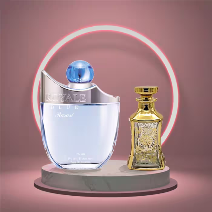 عطر رویال بلو مردانه (20 گرم خالص و بدون الکل) - Rasasi - Royale Blue men