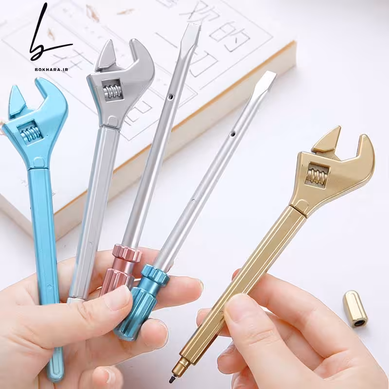 خودکار فانتزی طرح آچار فرانسه و پیچ گوشتی