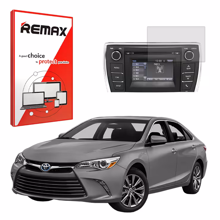 گلس مانیتور تویوتا کمری هیبرید ال ایکس Toyota Camry Hybrid 2015-2017 مدل مات برند ریمکس کد S