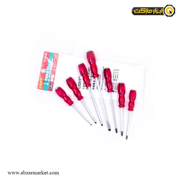 ست پیچ گوشتی ضربه خور لایت 7 عددی مدل TK-700-MO