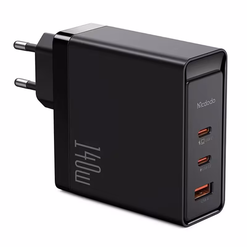 کلگی فست شارژ Mcdodo CH-2911 3Port GaN5 Pro 5A QC4.0 PD3.1 140W