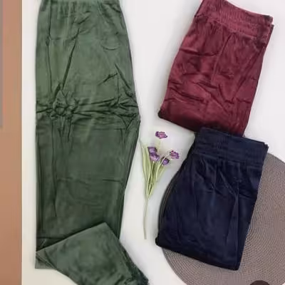 شلوار مخمل ساده کد4