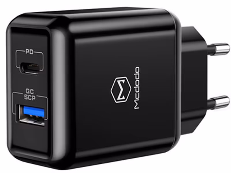 شارژر دیواری دو پورت سریع مک دودو Mcdodo TC-061PQ Ultra Fast Charger CH-689